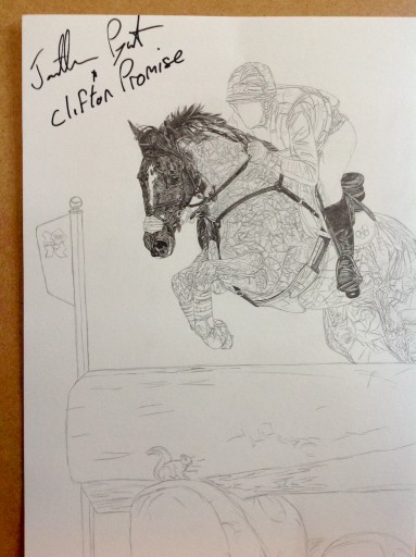Clifton Promise mit Autogramm von "Jock" - Fotovorlage: Julia Rau